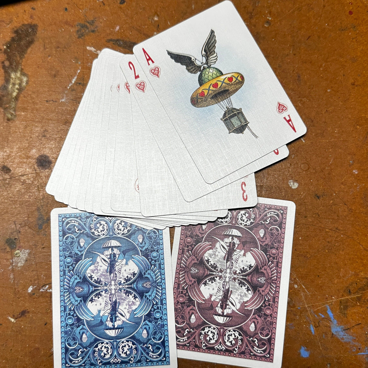 Flying Machines playing cards
