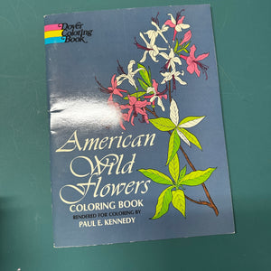 American Wild Flowers coloring book
