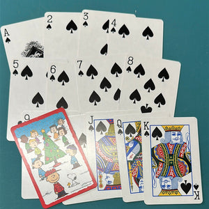 Peanuts Christmas playing cards