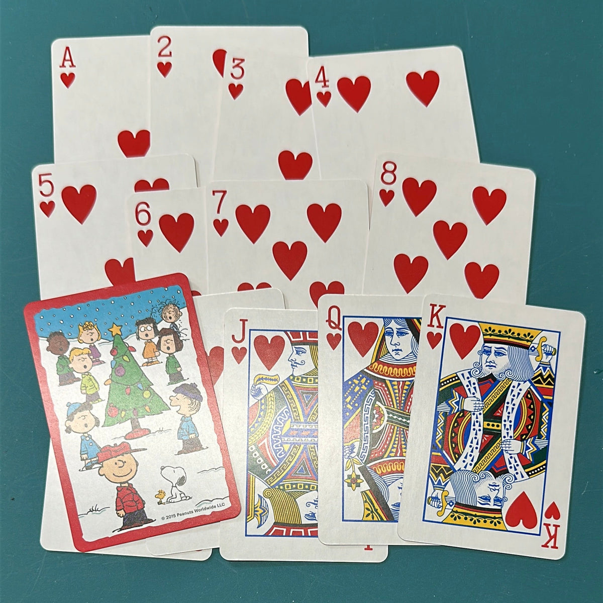 Peanuts Christmas playing cards