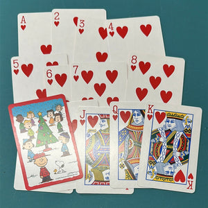 Peanuts Christmas playing cards