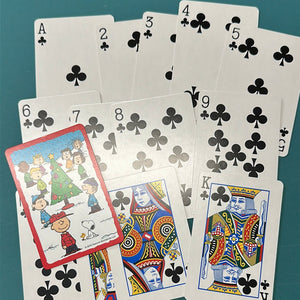 Peanuts Christmas playing cards