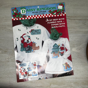 Sleepy Santa no-sew applique