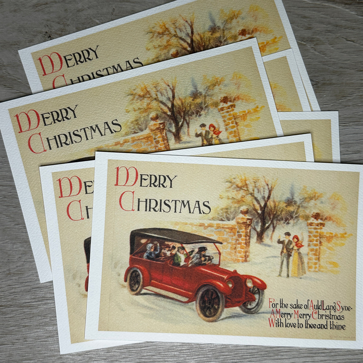 Merry Christmas postcards - 6 pack - printing error