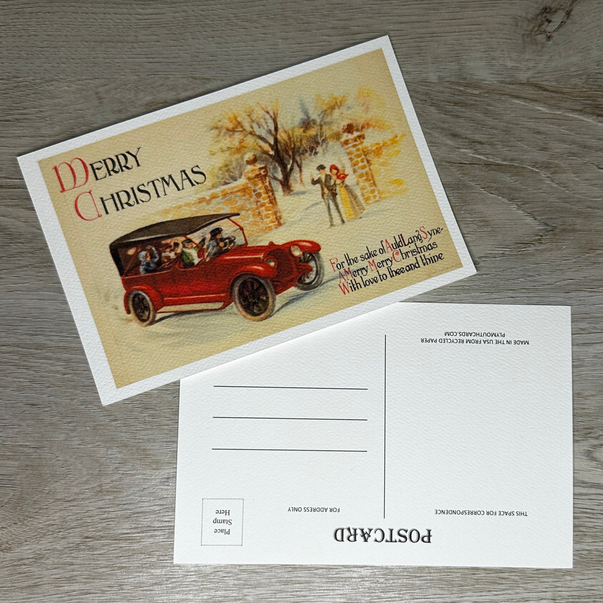 Merry Christmas postcards - 6 pack - printing error