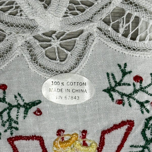 Bow and Bells tea towel - new