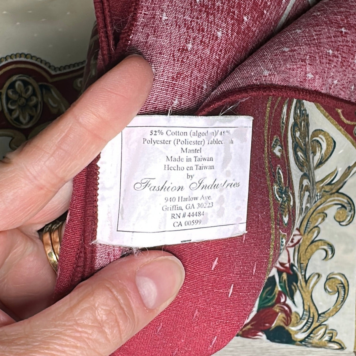 Poinsettia tablecloth - rectangle