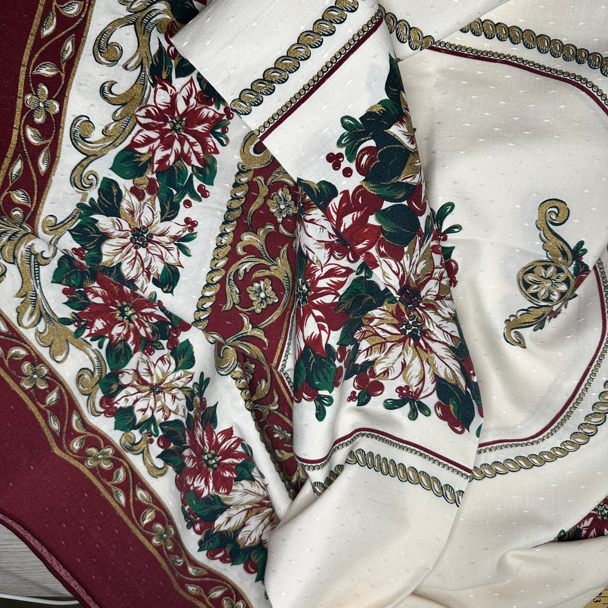 Poinsettia tablecloth - rectangle