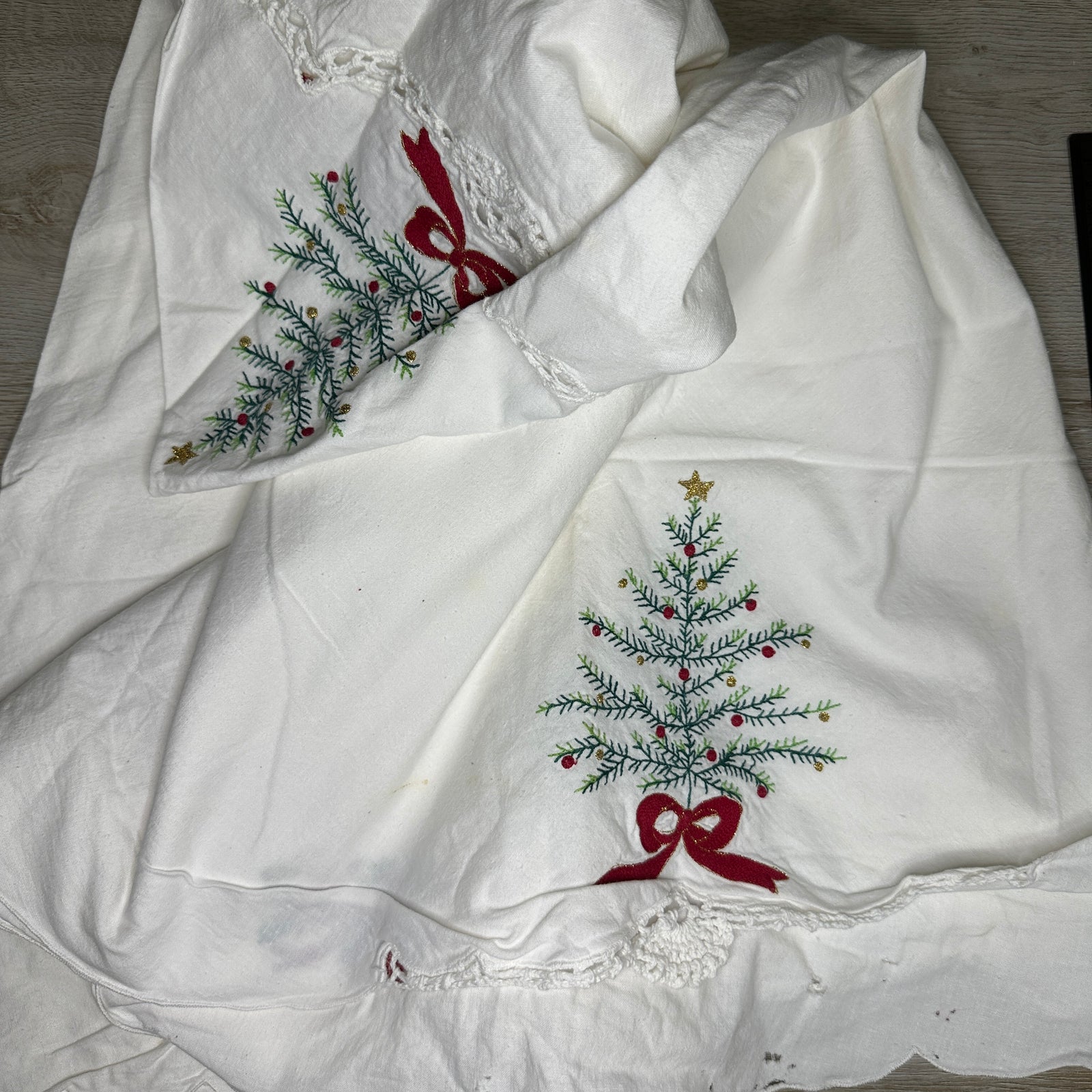 Christmas Tree tablecloth - round