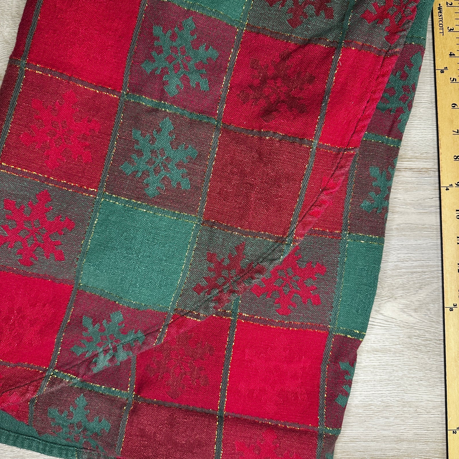 Snowflakes tablecloth - round edge rectangle