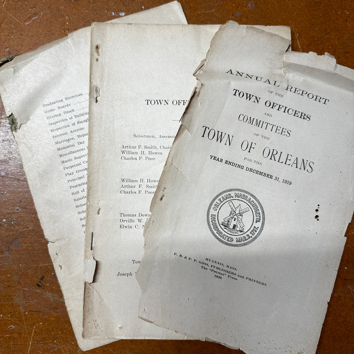Town of Orleans MA annual reports