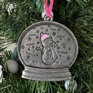 Snowing Positivity - Clarence 2025 Snowman ornament