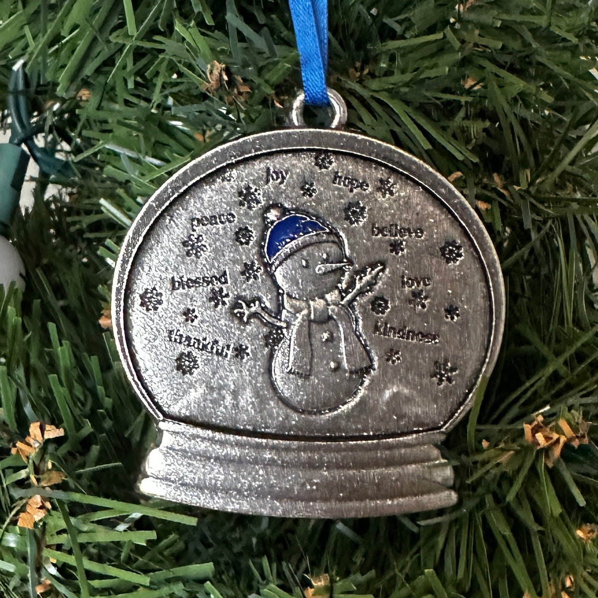 Snowing Positivity - Clarence 2025 Snowman ornament