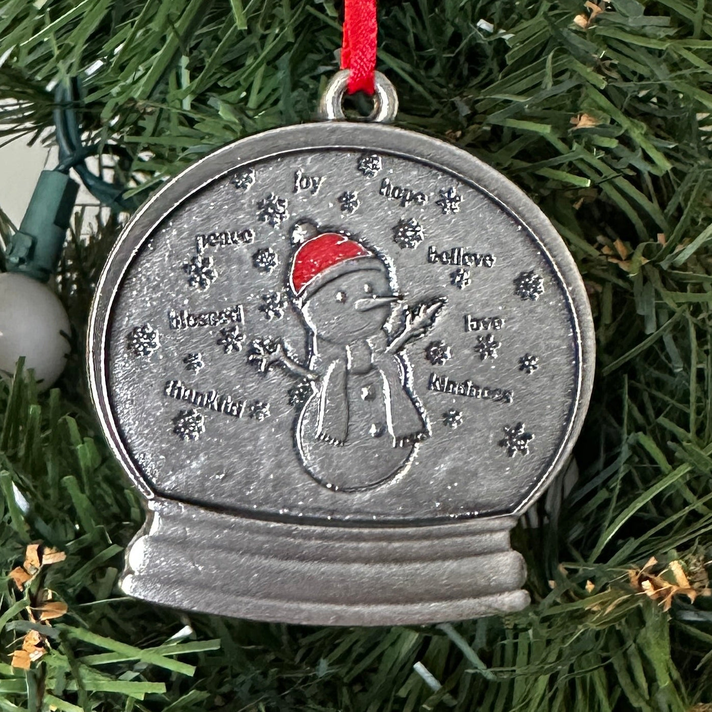 Snowing Positivity - Clarence 2025 Snowman ornament