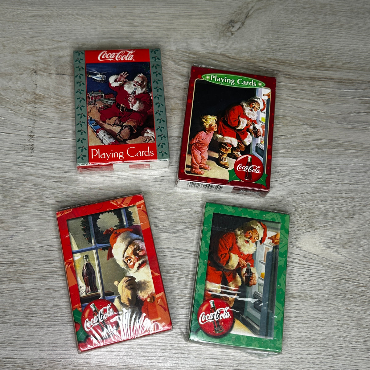 Santa Coca-Cola playing cards