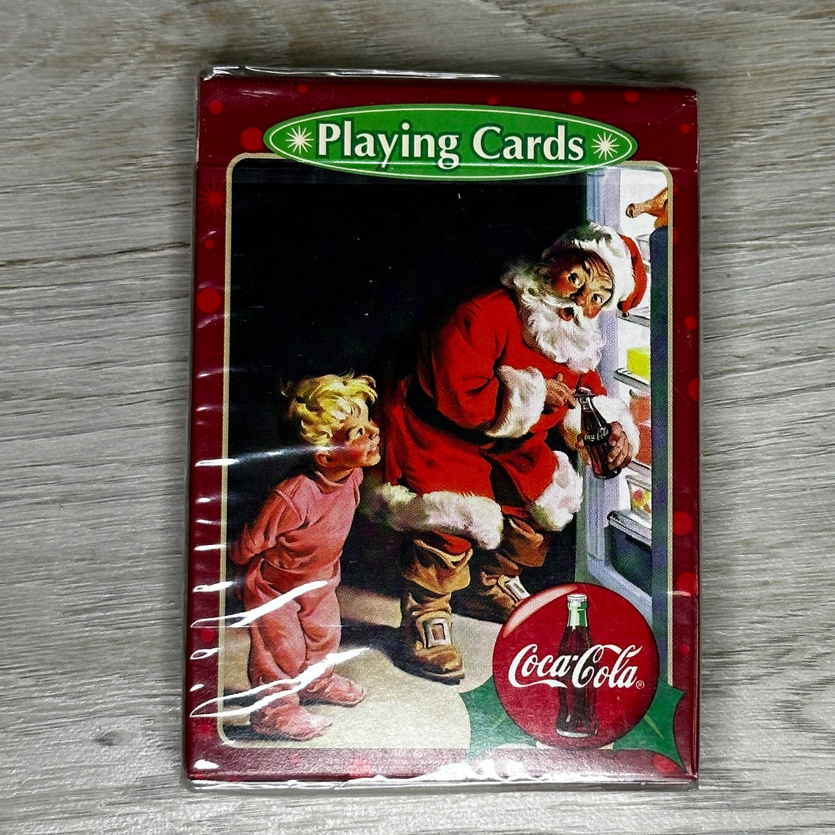 Santa Coca-Cola playing cards