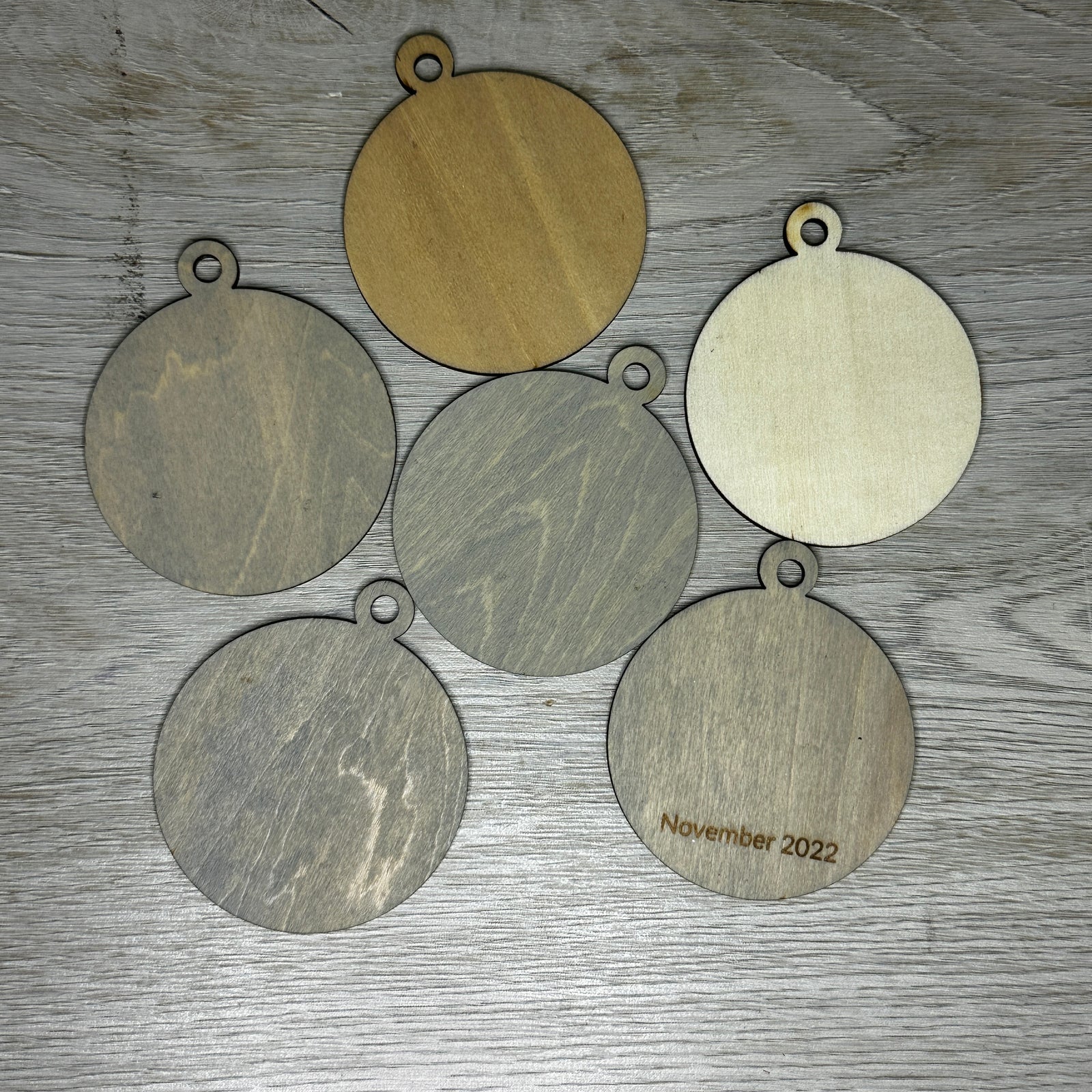 Wooden Ornaments for crafting - 6 pk - LTP