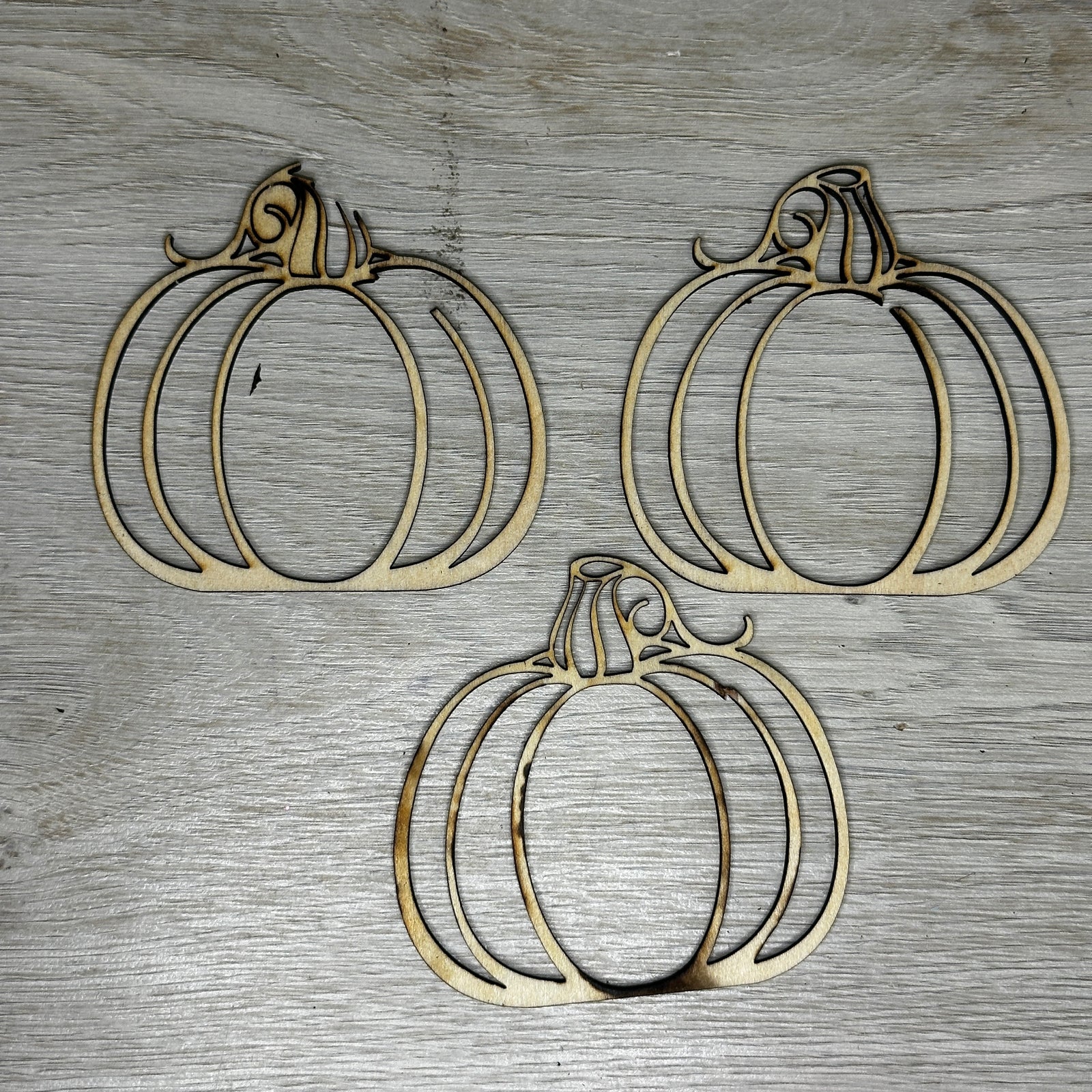 Wooden pumpkins - 3 pk - LTP