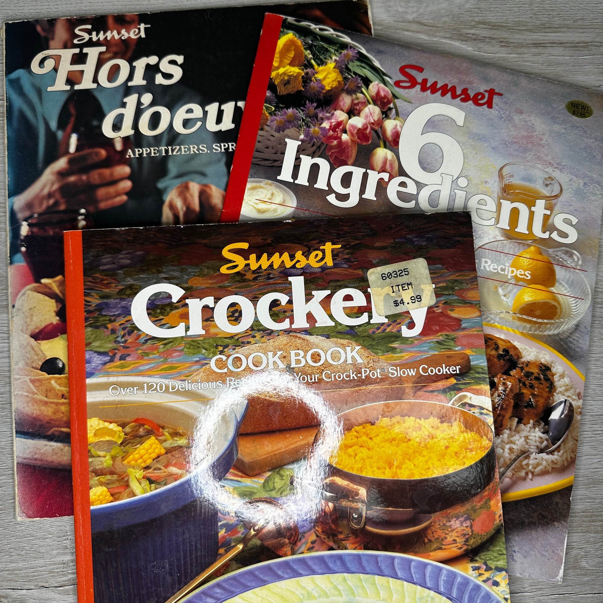 3 Sunset cookbooks