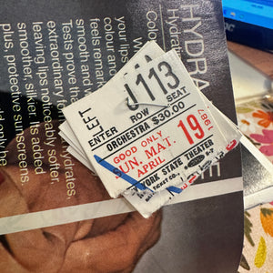 Playbills - with 4 ticket stubs