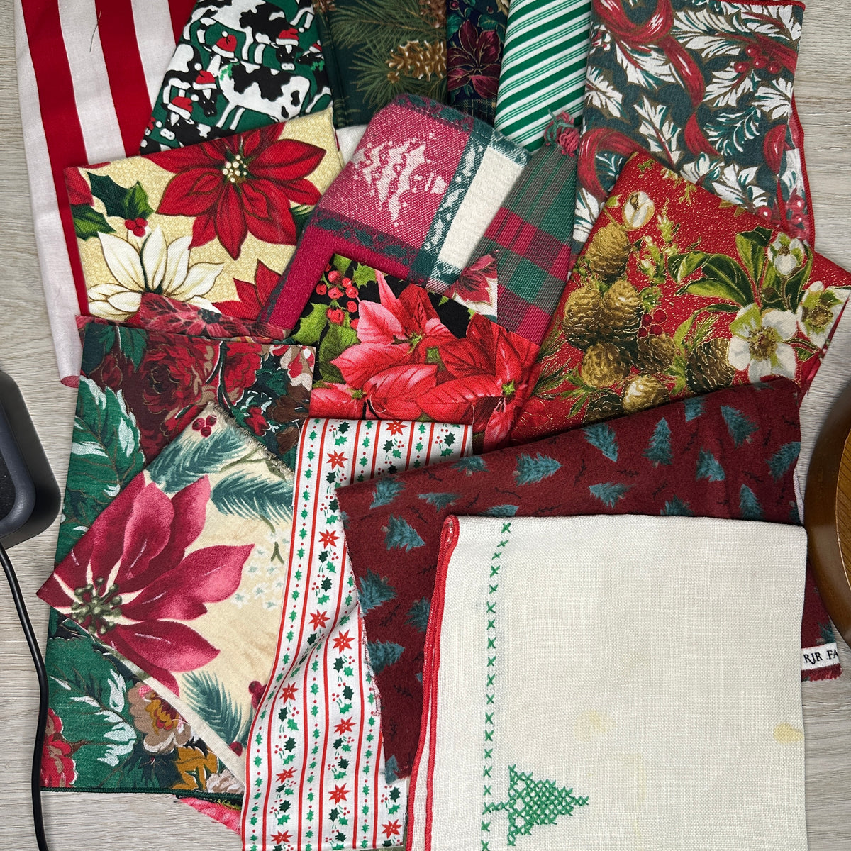 Christmas Fabric grab bag