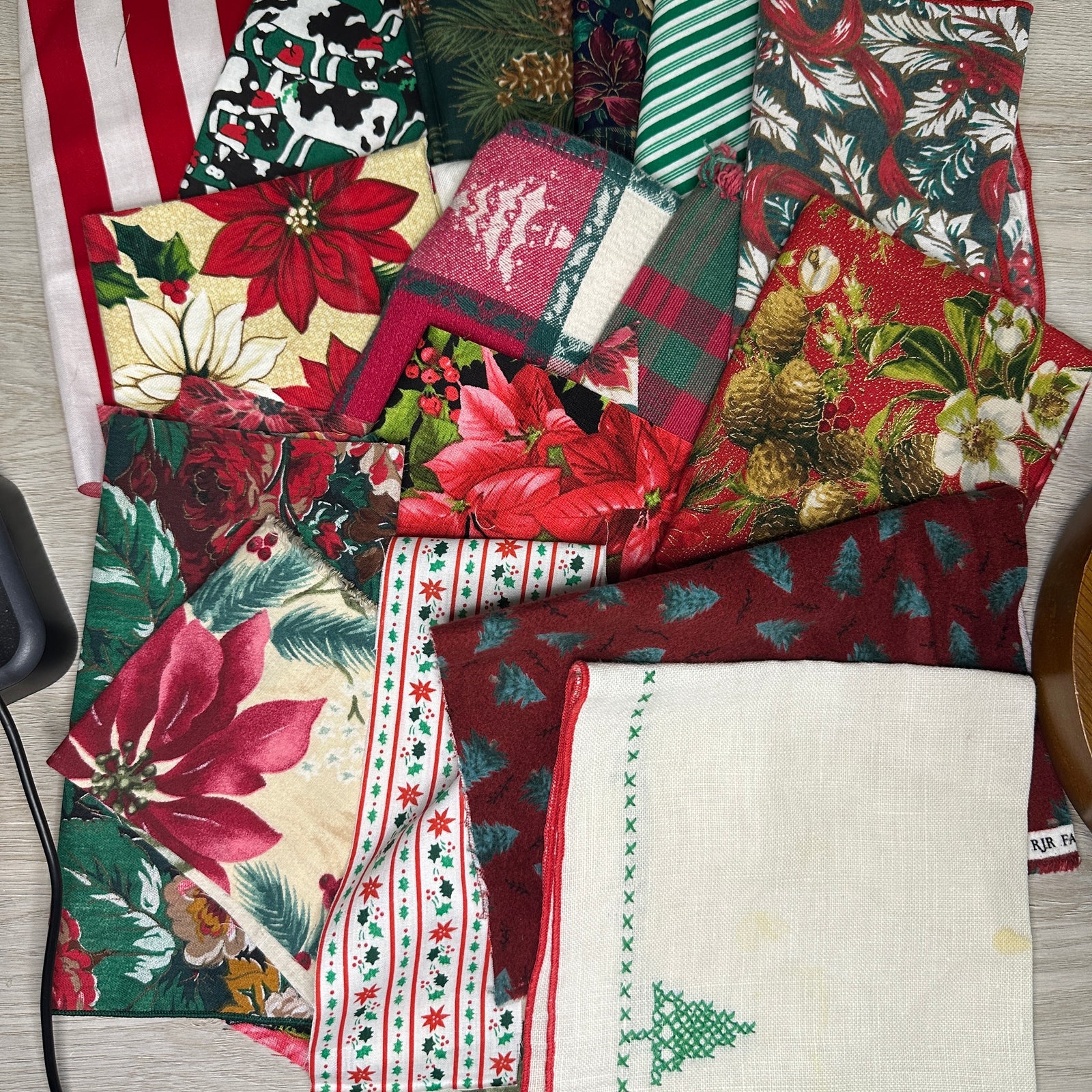Christmas Fabric grab bag