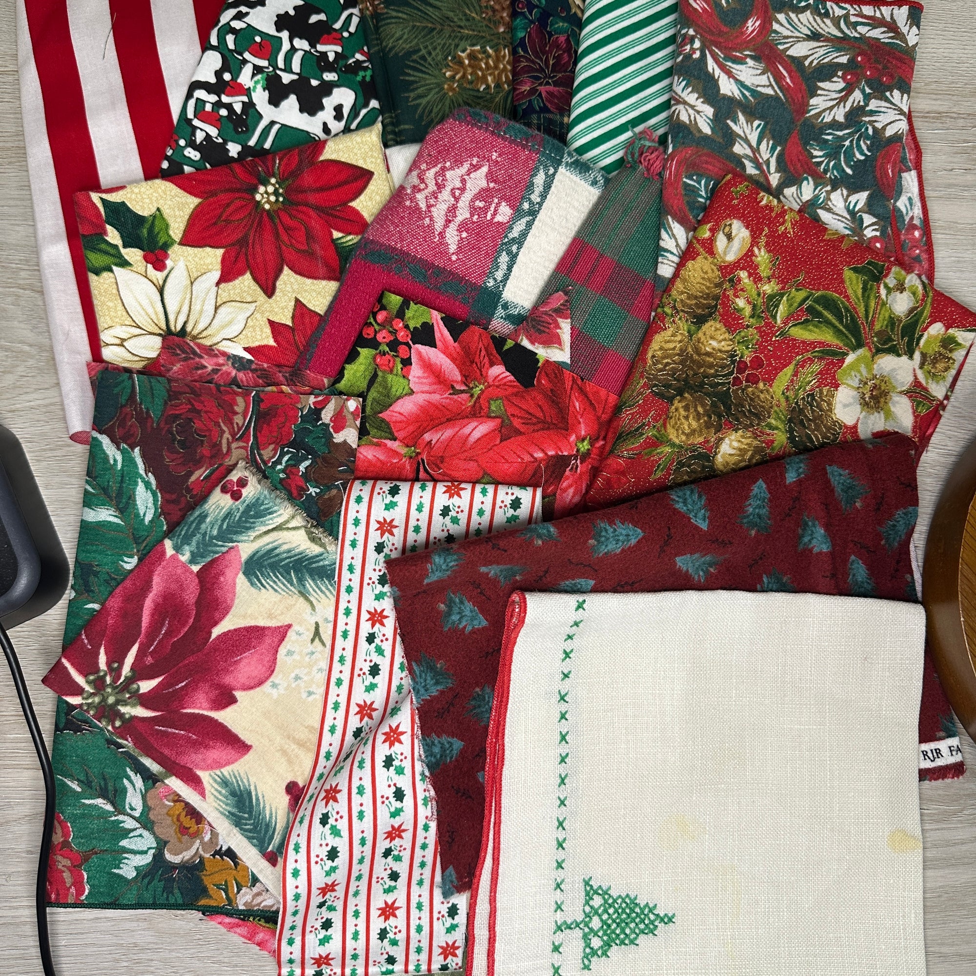 Christmas Fabric grab bag