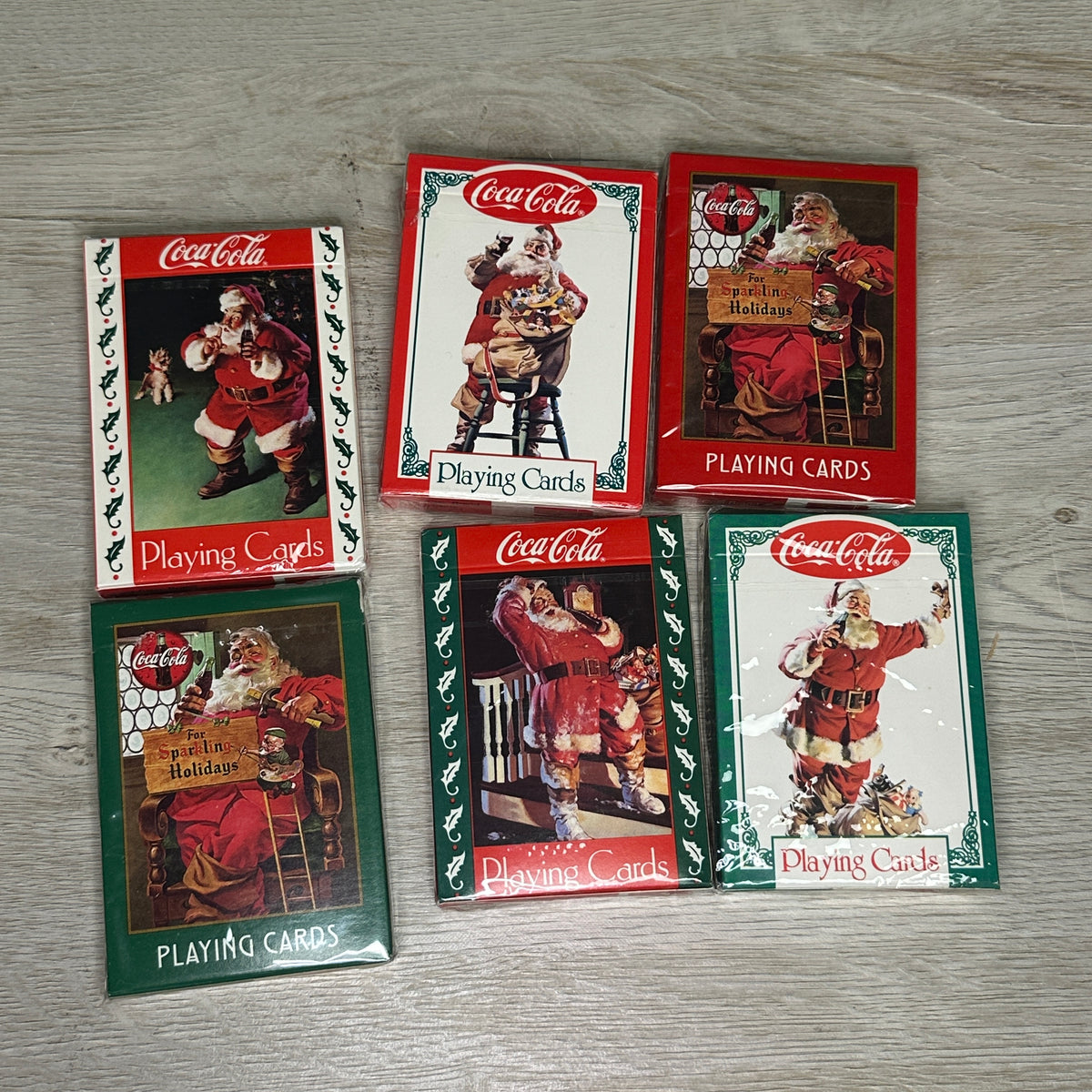 Santa Coca-Cola playing cards
