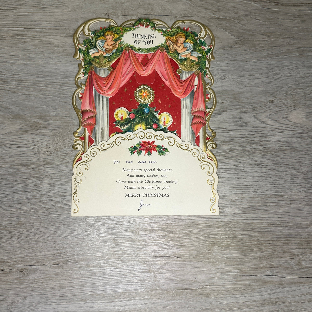 Pop-Up Christmas cards - used