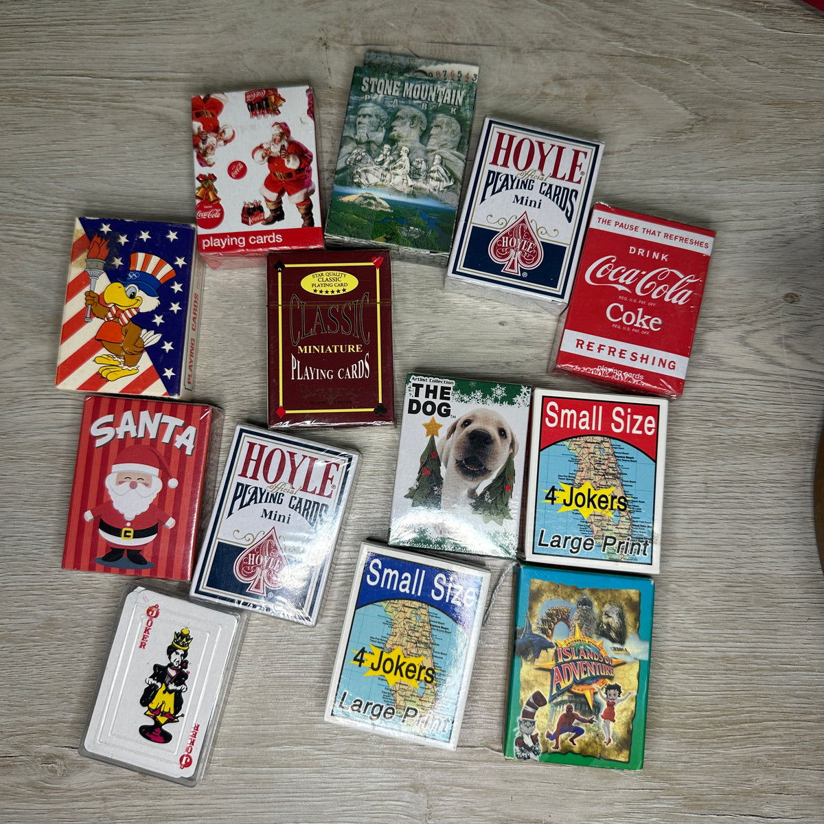 Mini playing card decks