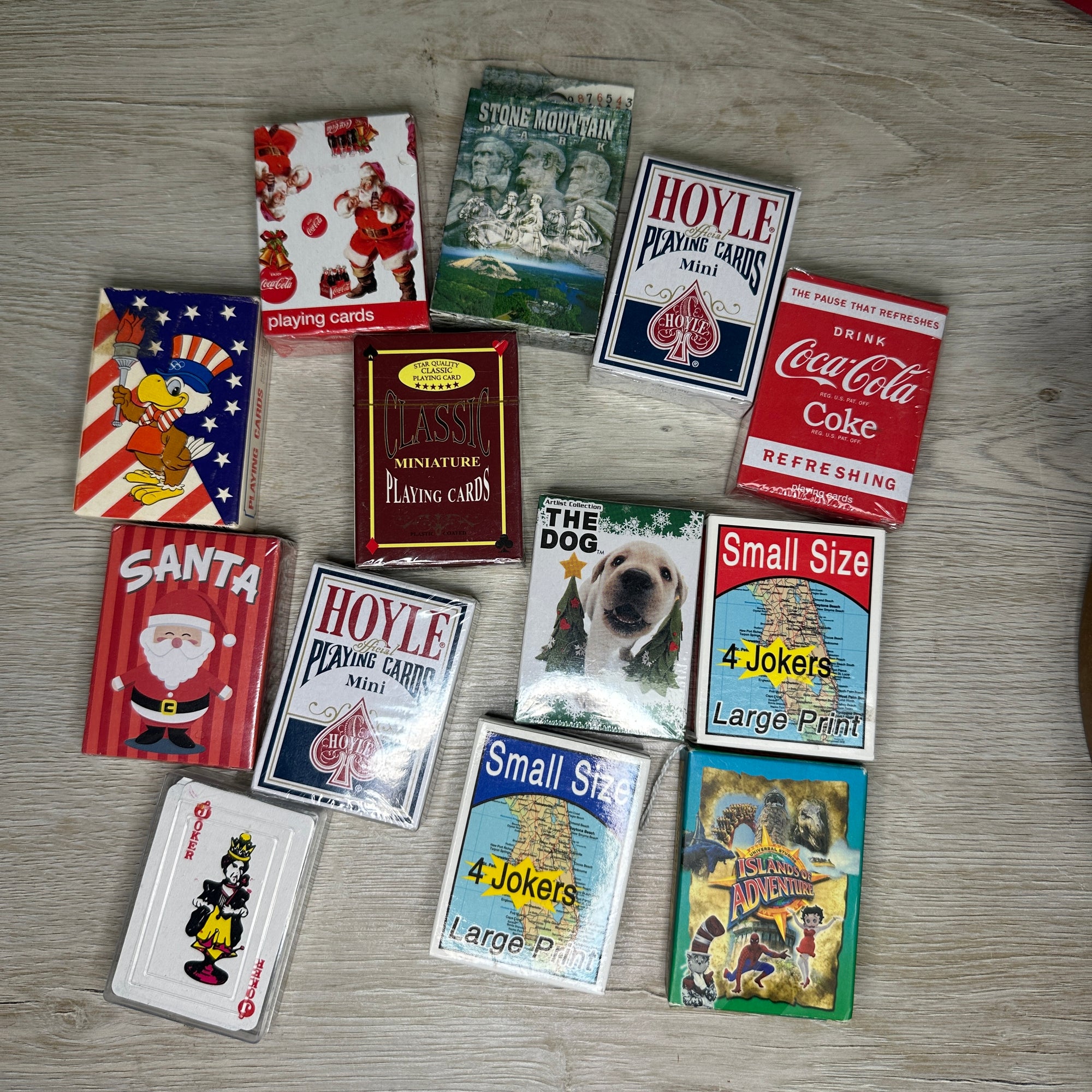 Mini playing card decks
