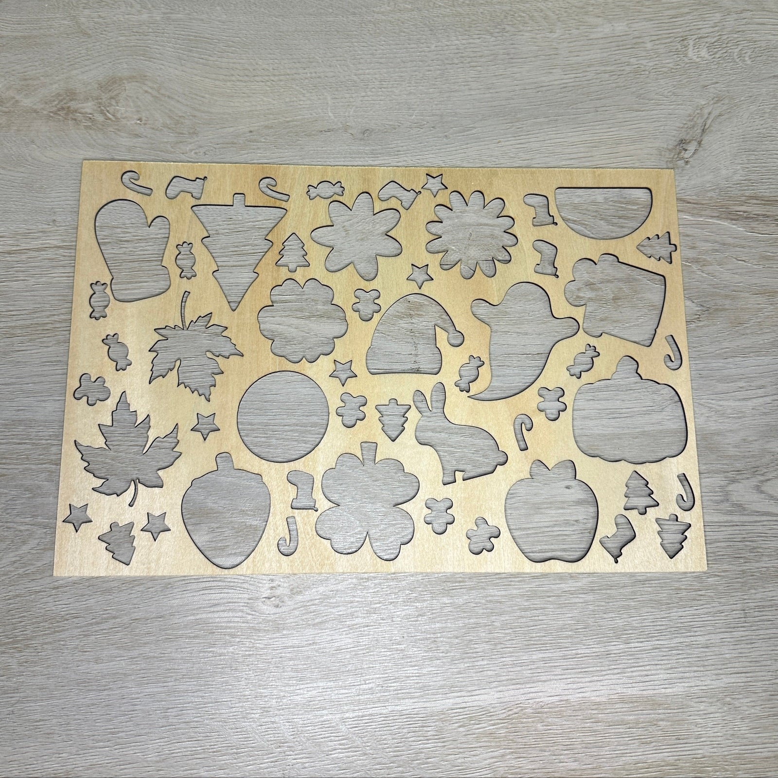 Wooden stencil