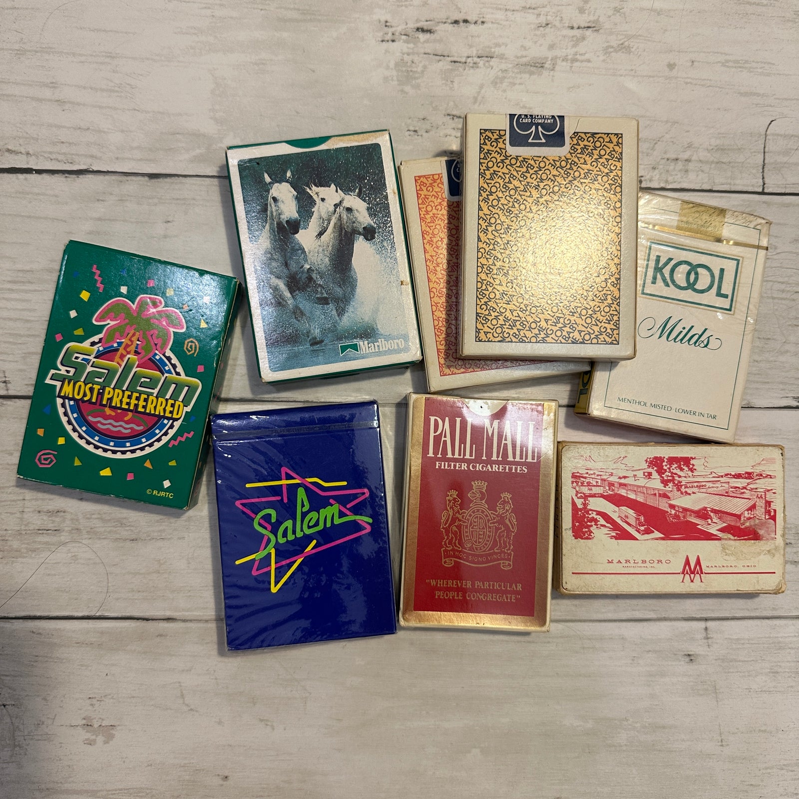 Cigarette playing cards