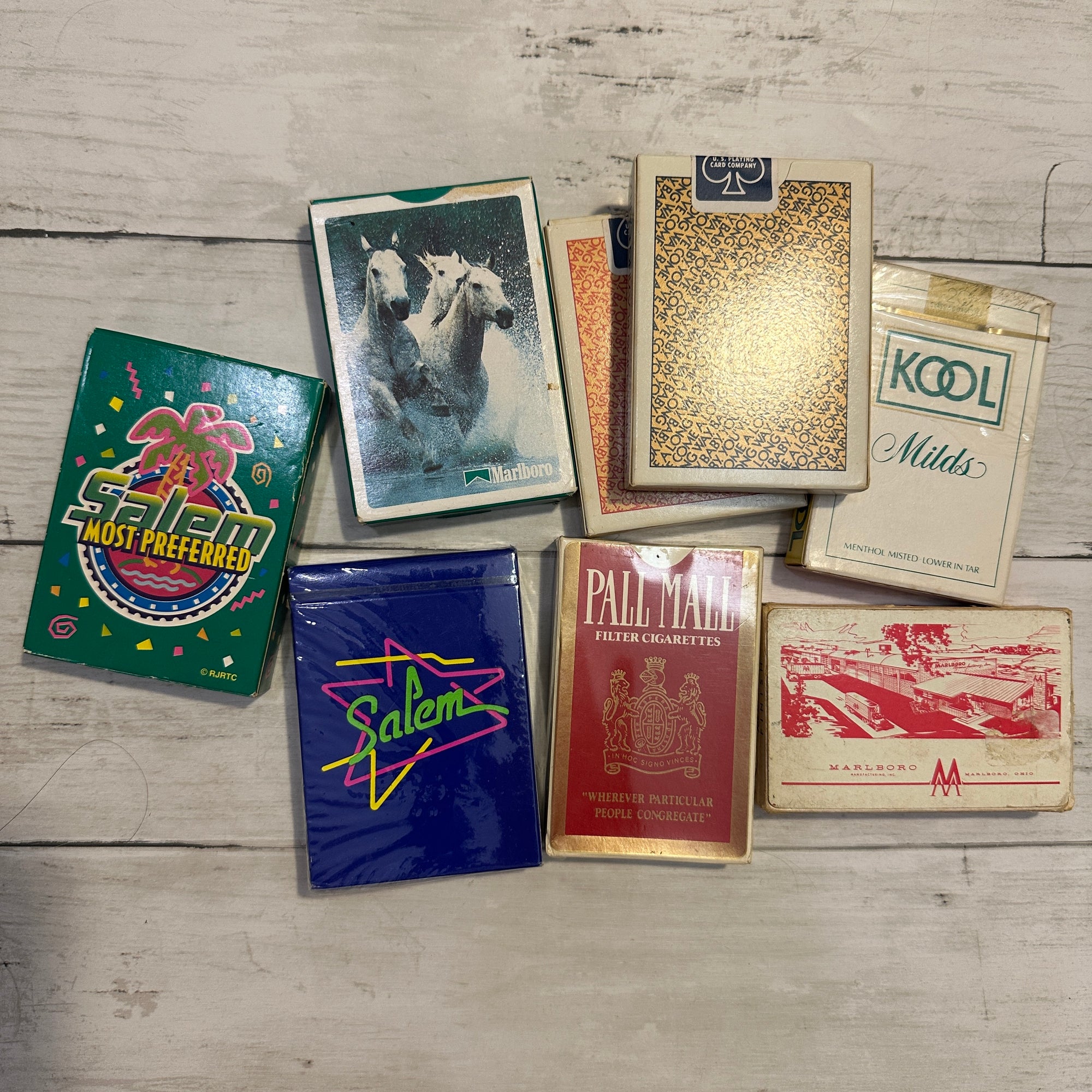 Cigarette playing cards