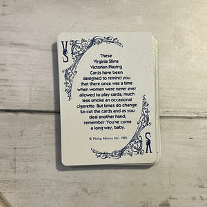 Cigarette playing cards