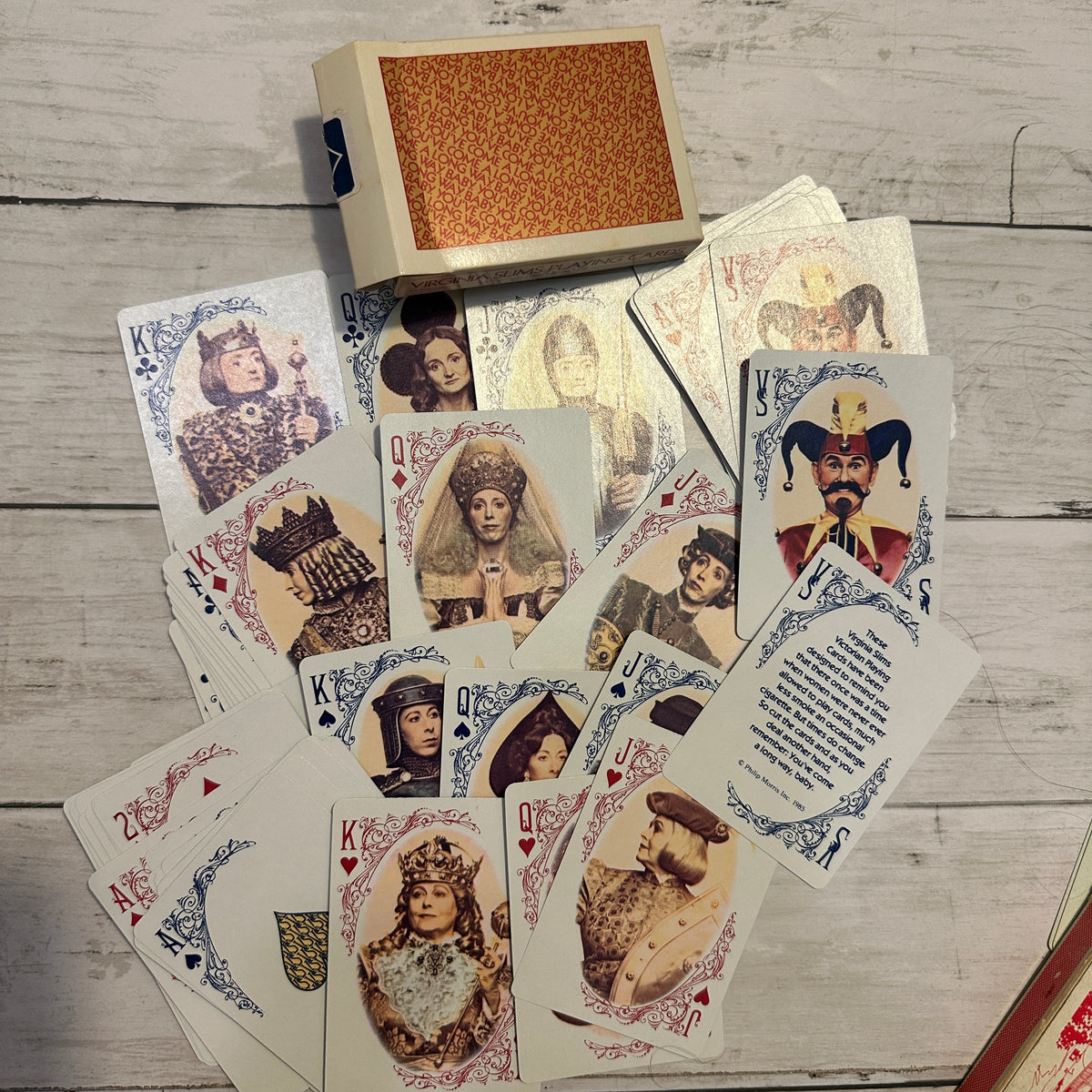 Cigarette playing cards