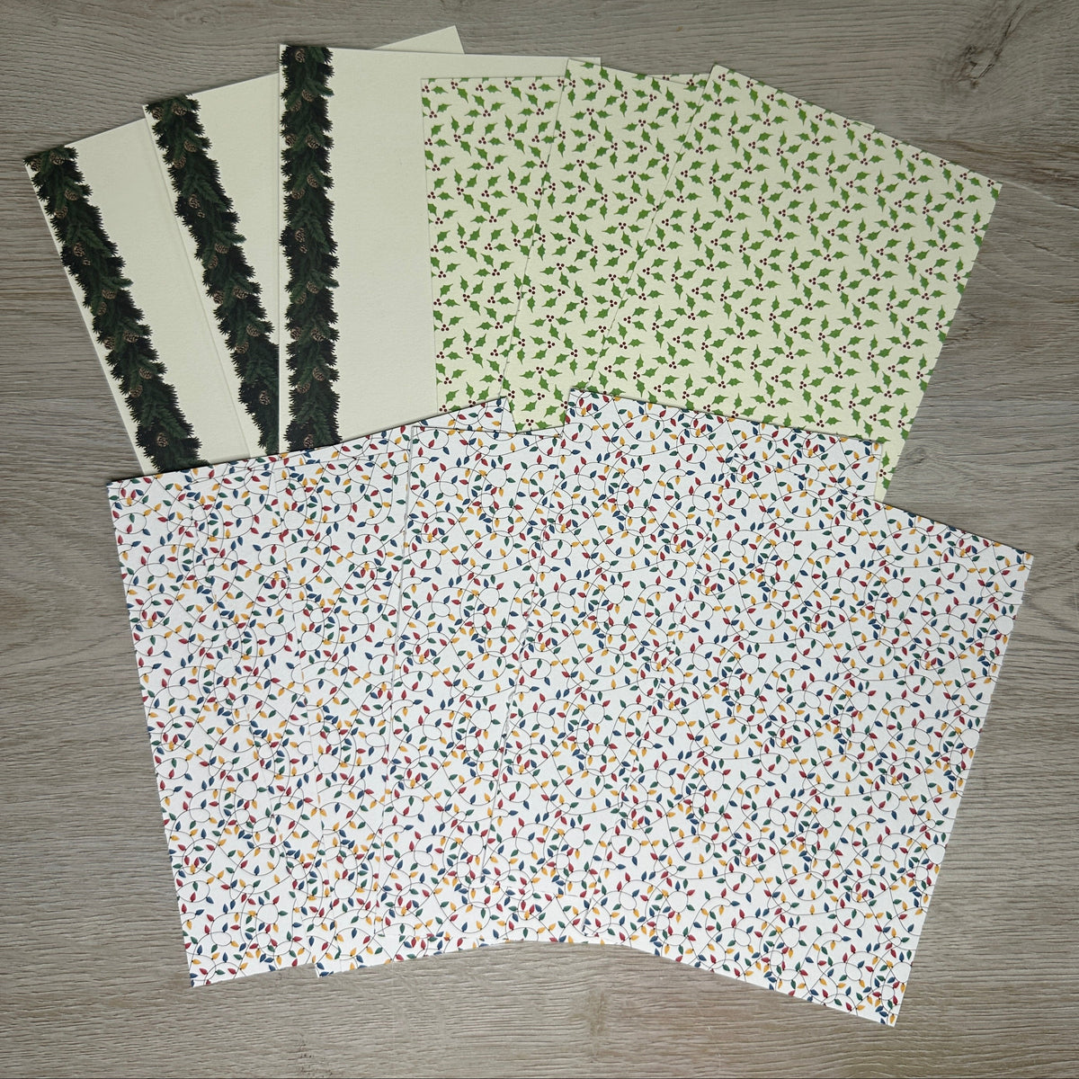 4" x 6" - Holiday Cardstock Paper Packs - 12 packs