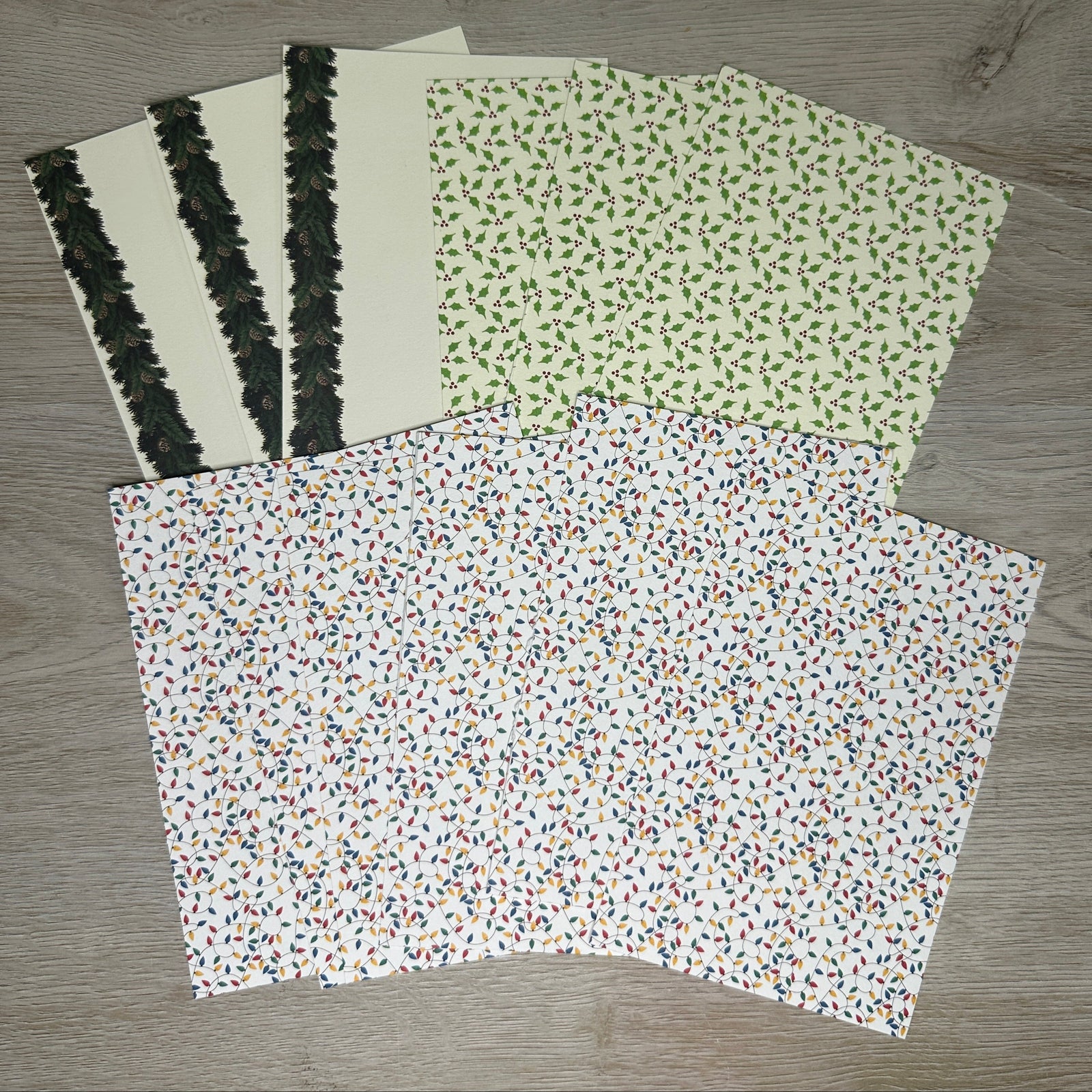 4" x 6" - Holiday Cardstock Paper Packs - 12 packs