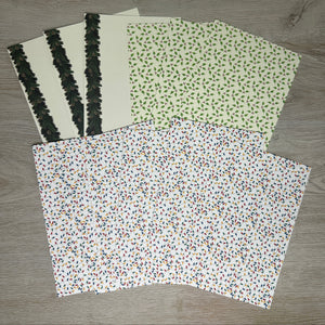 4" x 6" - Holiday Cardstock Paper Packs - 12 packs