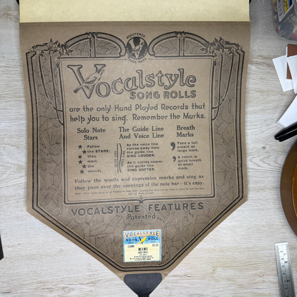 Fancy Player Piano rolls