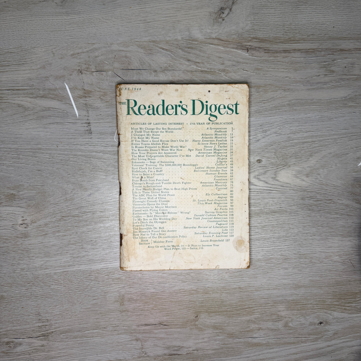Reader's Digest magazines - 1940s