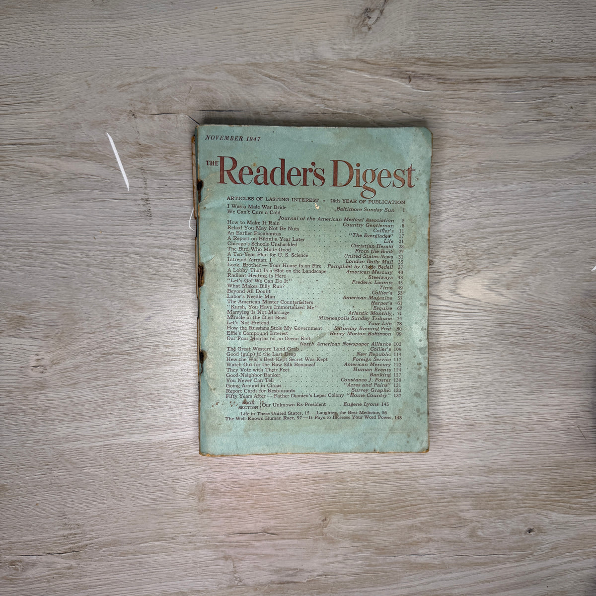 Reader's Digest magazines - 1940s