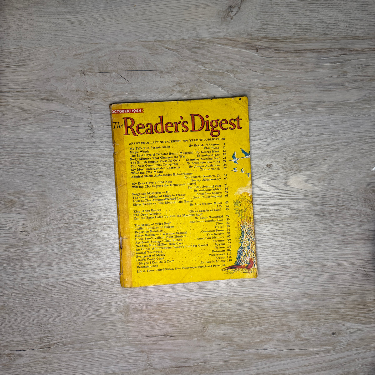 Reader's Digest magazines - 1940s