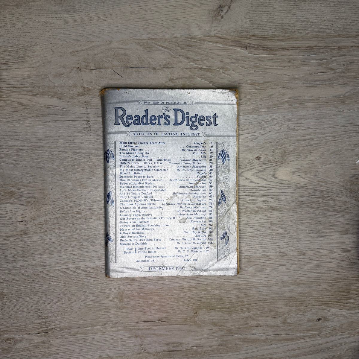 Reader's Digest magazines - 1940s
