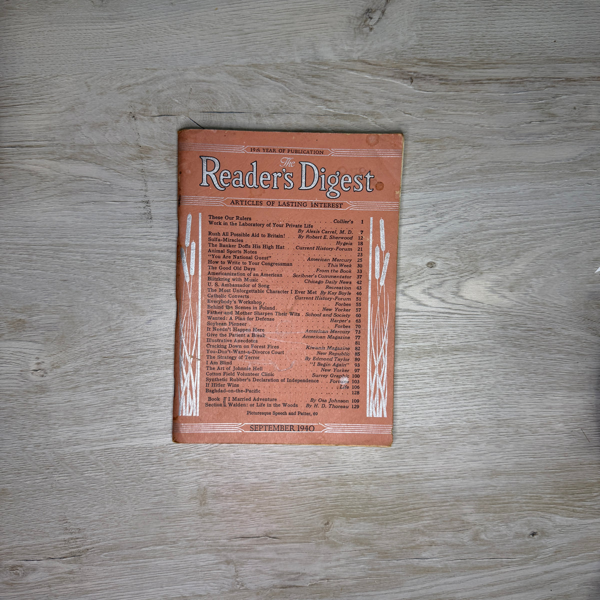 Reader's Digest magazines - 1940s