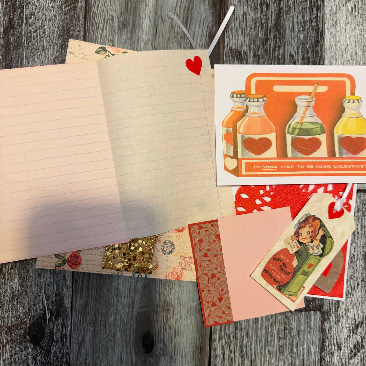 Valentine's Day Mini Journal card kit - December 14th ONLY