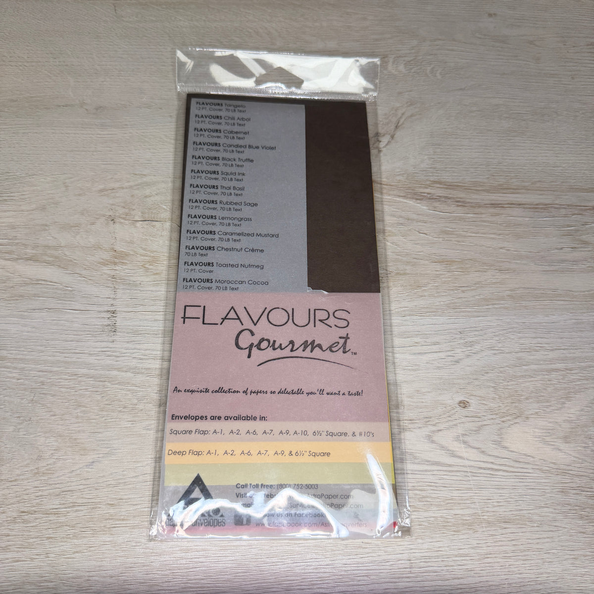 Paper swatches - Flavours Gourmet