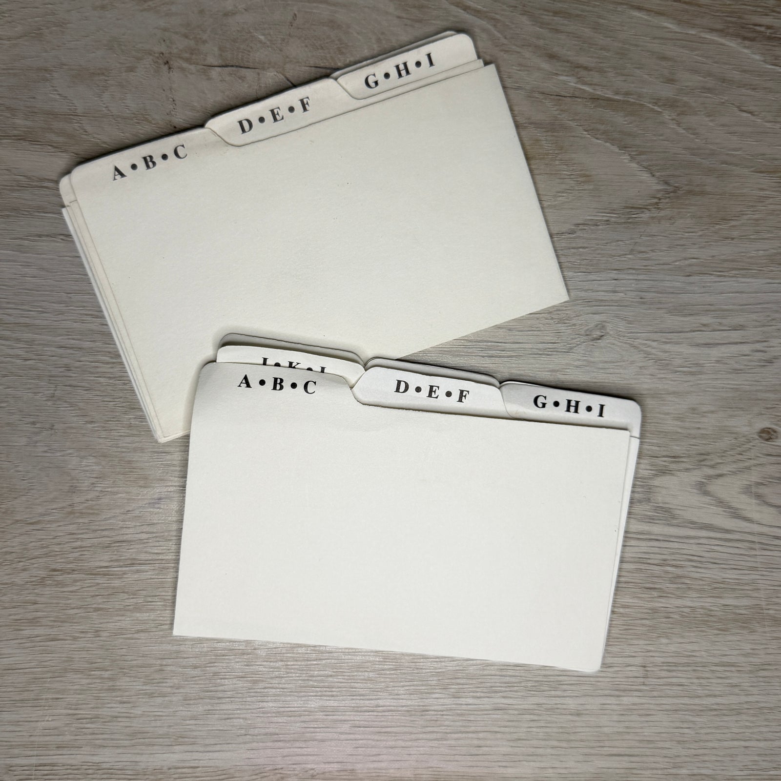 A-Z Index Card dividers sets