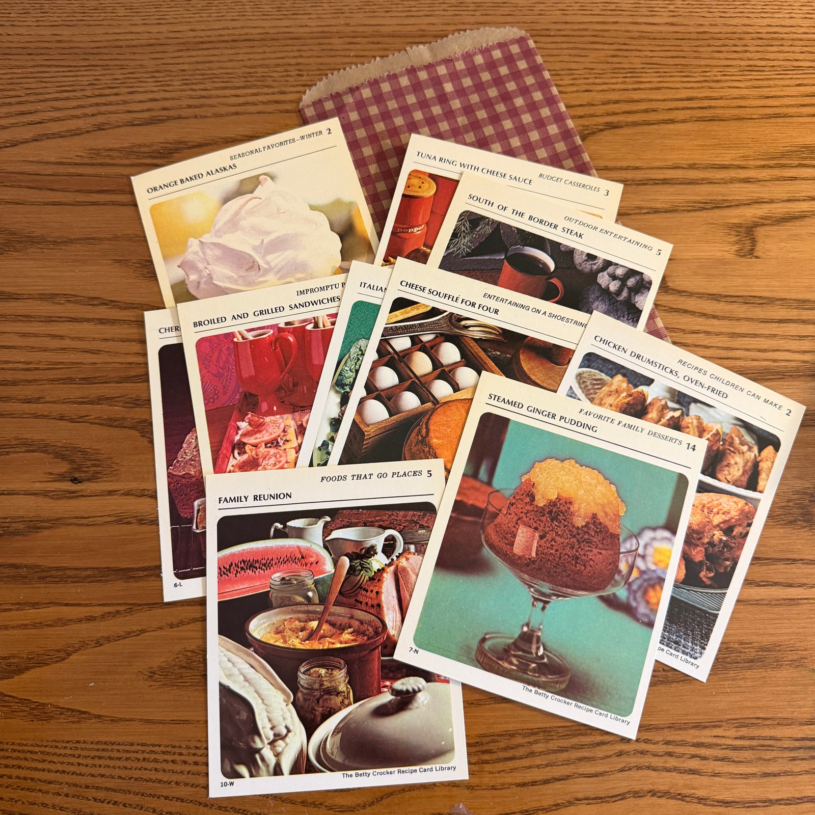 Vintage Recipe Cards - 10 packs