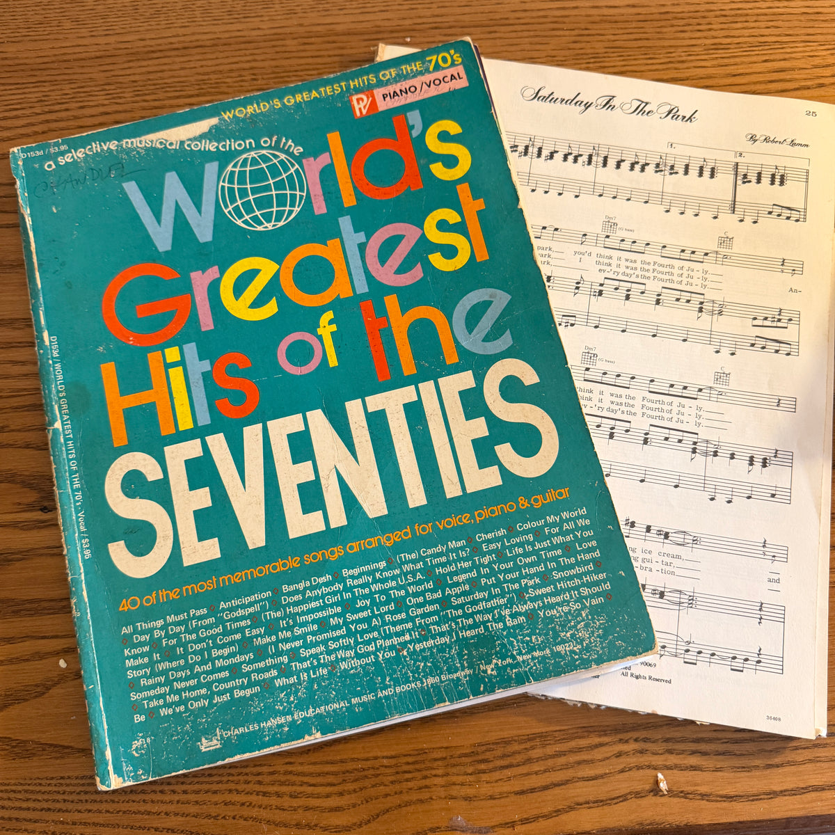 1970s sheet music - 12 pack